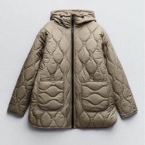 NWT Zara Quilted Puffer Jacket